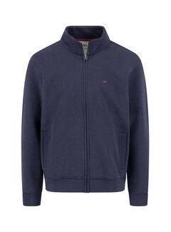Fynch Hatton Sweat Vest Stand-Up Cardigan Navy (1514  1352 - 685)
