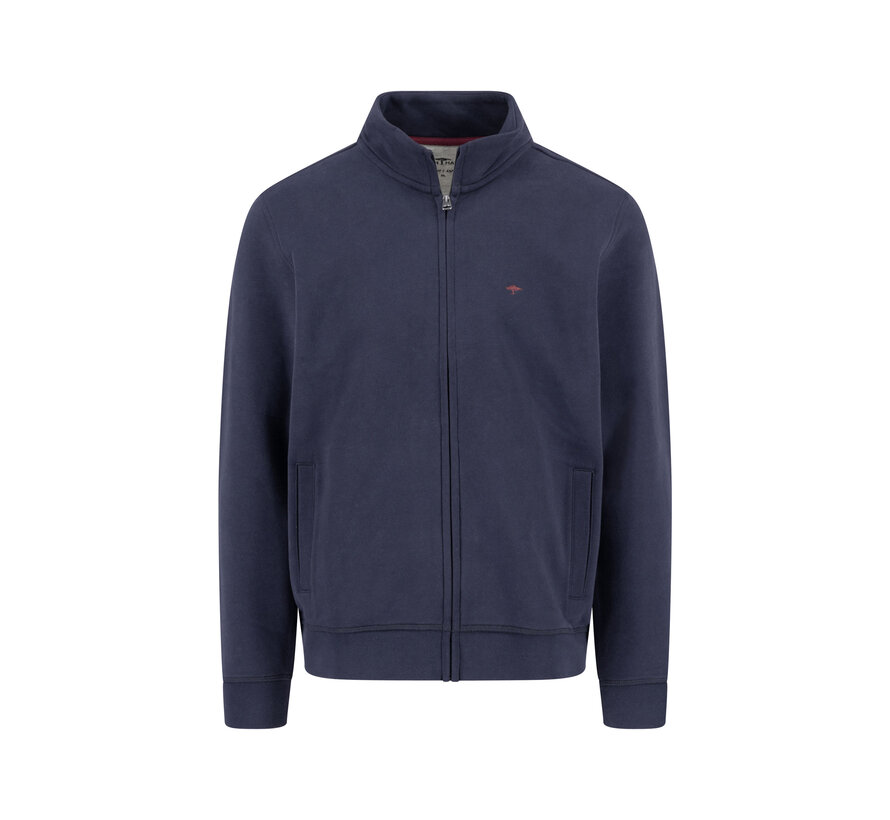 Sweat Vest Stand-Up Cardigan Navy (1514  1352 - 685)