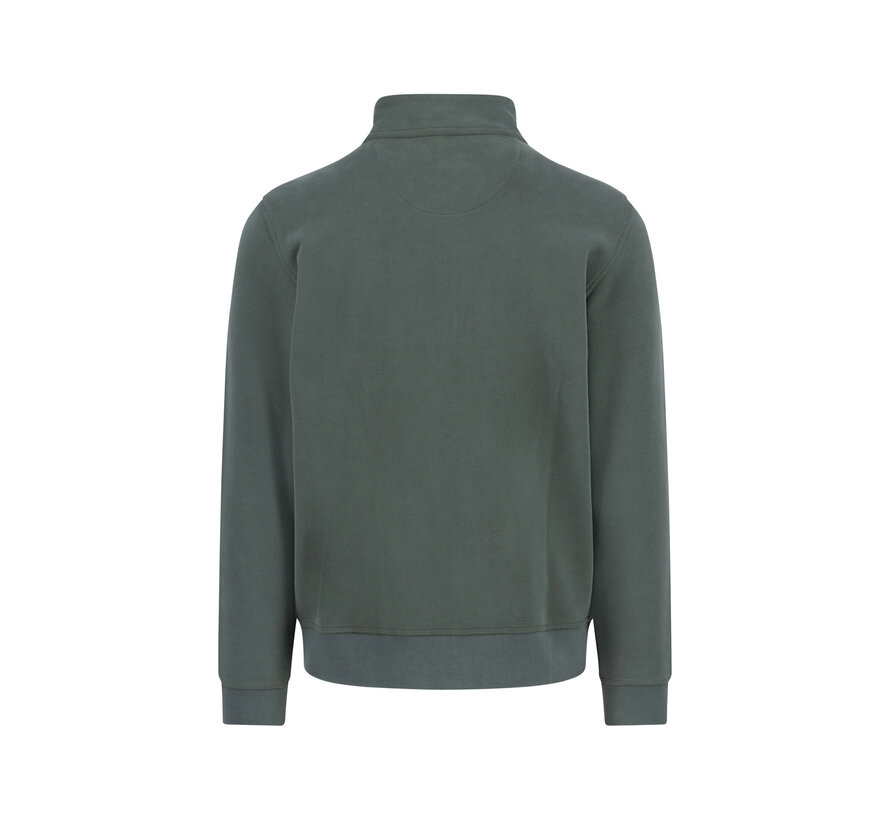 Sweat Vest Stand-Up Cardigan Dark Ivy (1514  1352 - 737)