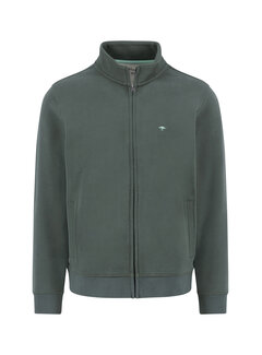 Fynch Hatton Sweat Vest Stand-Up Cardigan Dark Ivy (1514  1352 - 737)