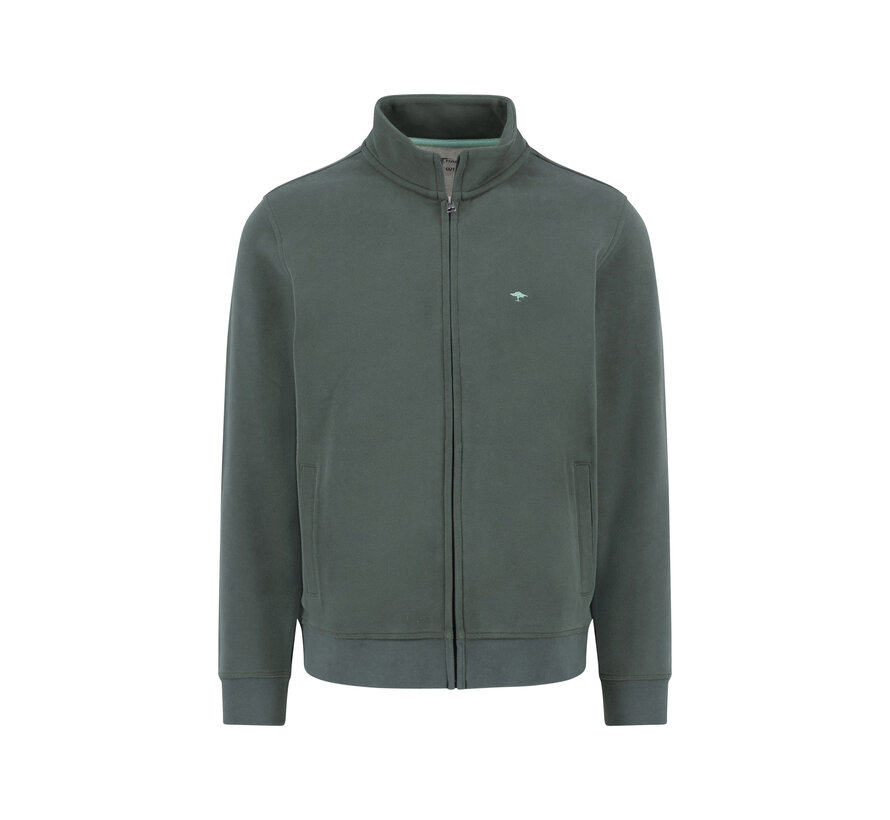 Sweat Vest Stand-Up Cardigan Dark Ivy (1514  1352 - 737)