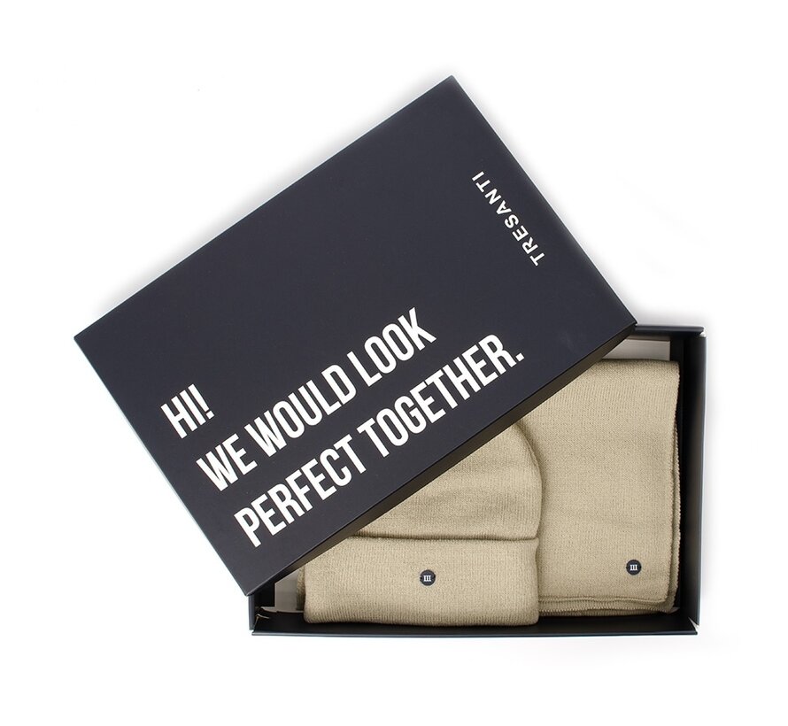 SVEN | Scarf & Beanie Giftbox Beige (TRCOHE011 - 101)