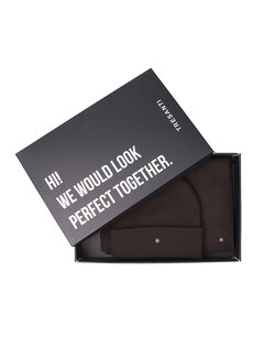 Tresanti SVEN | Scarf & Beanie Giftbox Dark Brown (TRCOHE011 - 402)