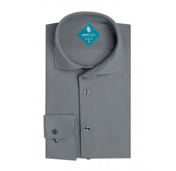 District Indigo Pique Performance Shirt Antraciet (7.31.025.780 - 024)