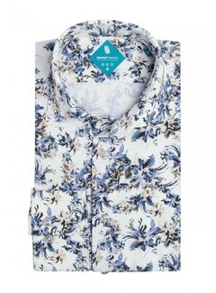 District Indigo Pique Performance Shirt Print (7.52.025.797 - 307)