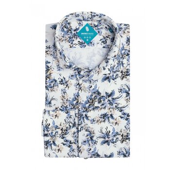 District Indigo Pique Performance Shirt Print (7.52.025.797 - 307)