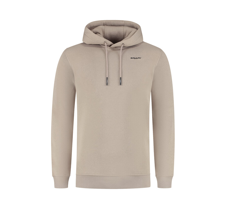 Zig Zag Logo Hoodie Taupe (25039353 - 53)