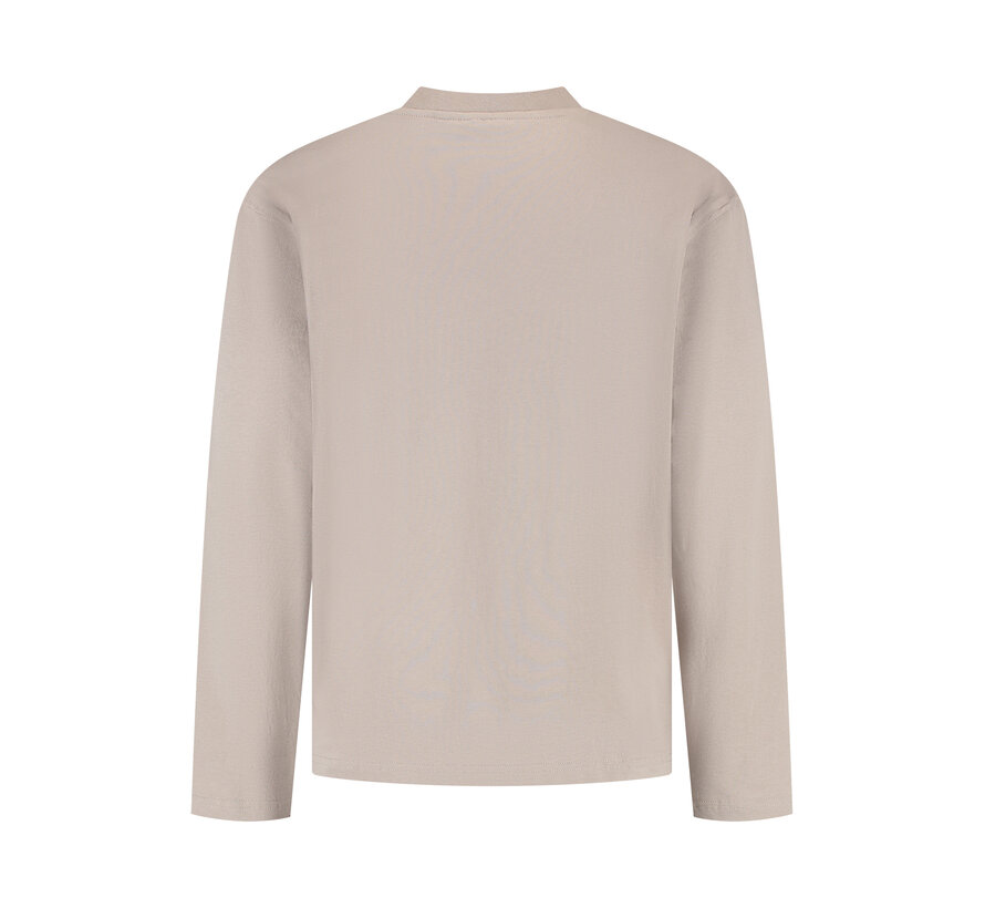 Original Chest Logo Longsleeve T-shirt Taupe (25039113 - 53)