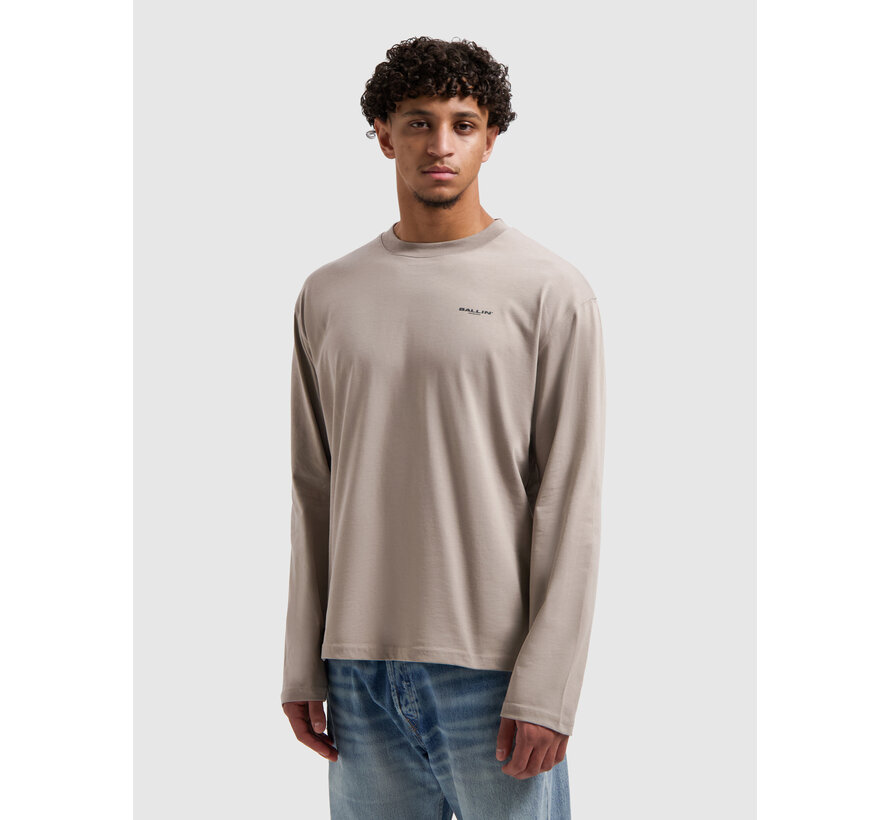 Original Chest Logo Longsleeve T-shirt Taupe (25039113 - 53)
