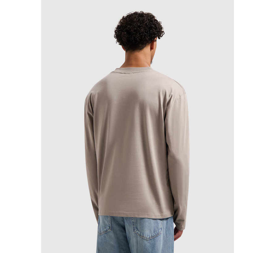 Original Chest Logo Longsleeve T-shirt Taupe (25039113 - 53)