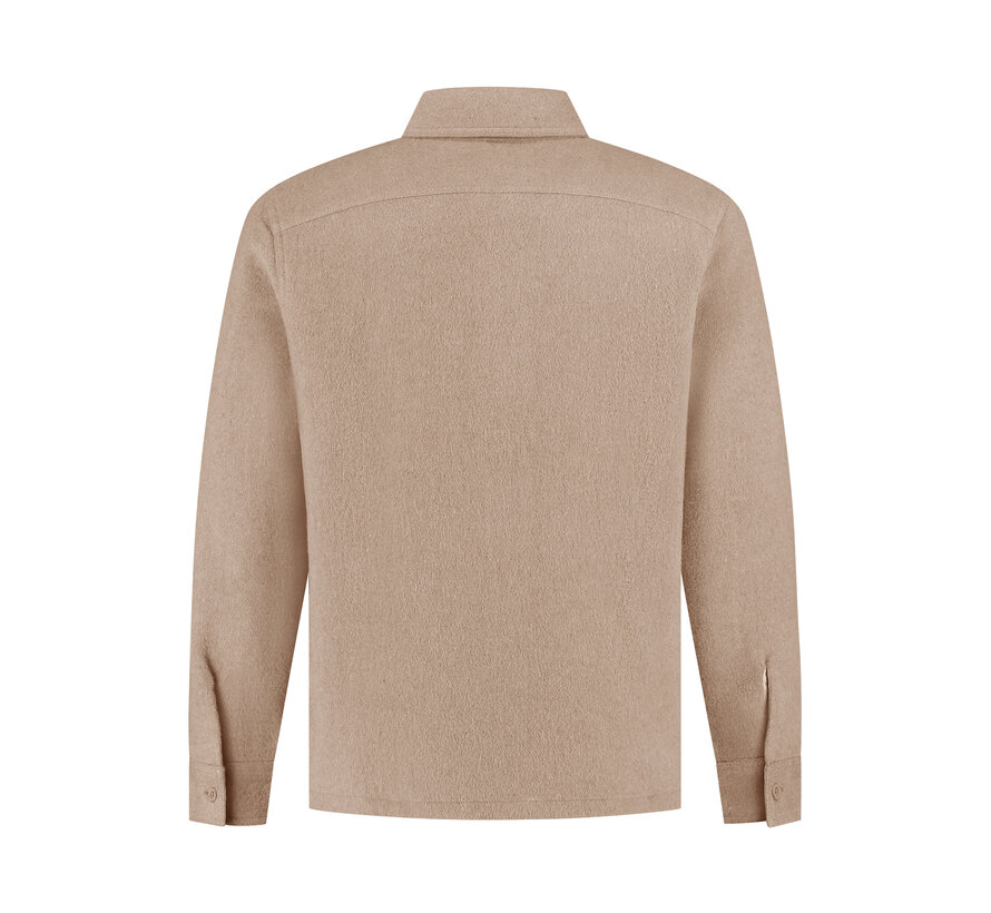 Regular Fit Flannel Overshirts Taupe (25030201 - 53)