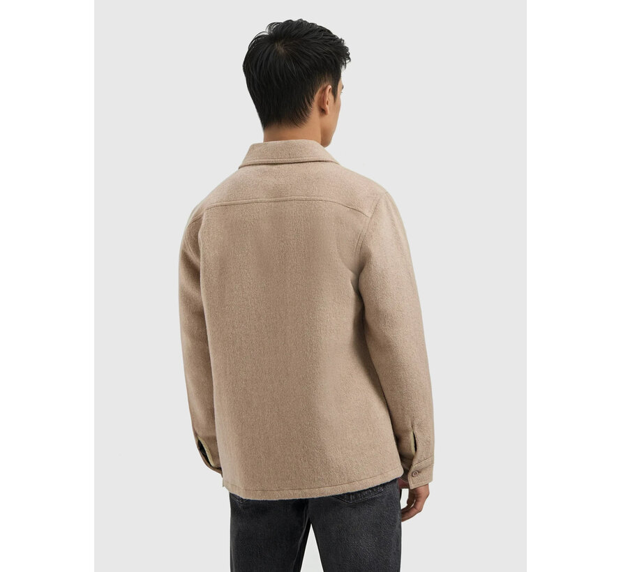 Regular Fit Flannel Overshirts Taupe (25030201 - 53)