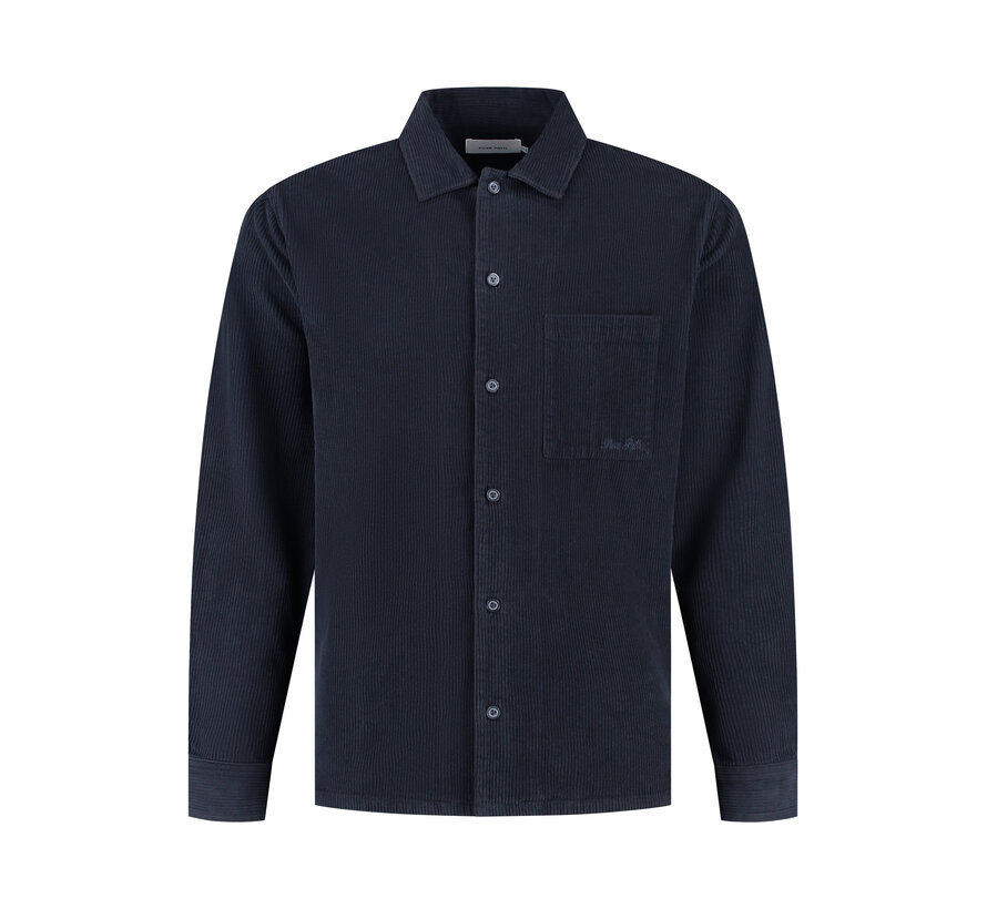Regular Fit Longsleeve Corduroy Shirts Dark Navy (25030207 - 57)