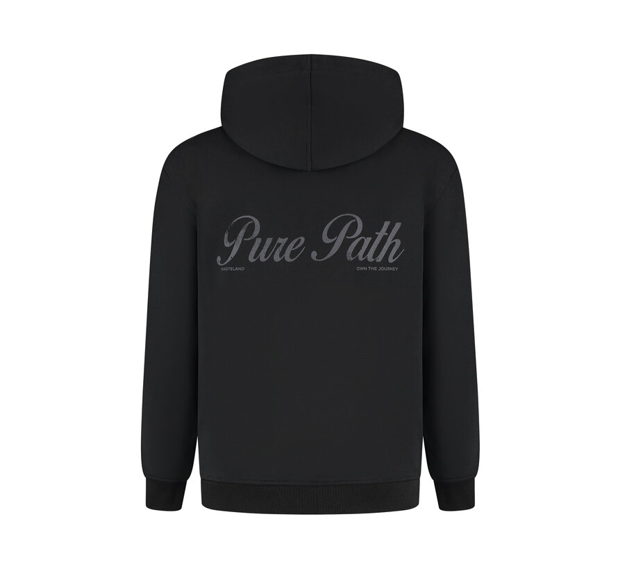 Pure Path Essence Of Life Zip-Up Hoodie Black (25030306 - 02)