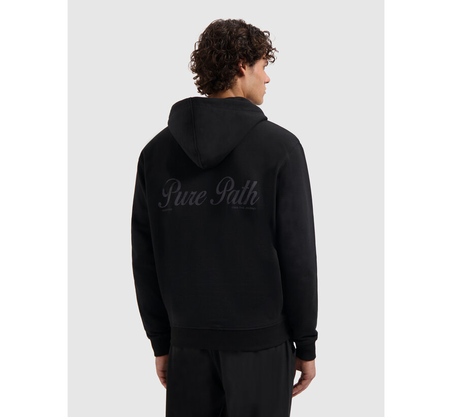 Pure Path Essence Of Life Zip-Up Hoodie Black (25030306 - 02)