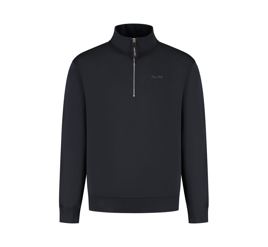 Embroidery Half-zip Sweater Dark Navy (25030311 - 57)