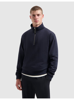 Pure Path Embroidery Half-zip Sweater Dark Navy (25030311 - 57)