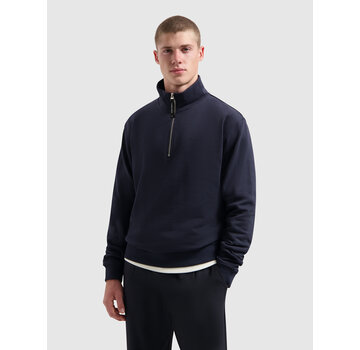 Pure Path Embroidery Half-zip Sweater Dark Navy (25030311 - 57)