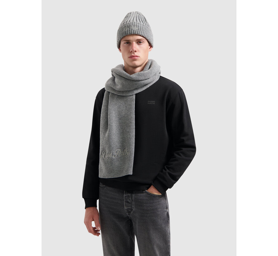 Logo Scarf Grey Mel. (25030704 - 03)