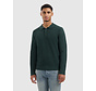 Braided Structure Knitted Longsleeve Polo Dark Green (25030804 - 16)