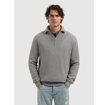 Loose fit Half Zip Knitwear Grey Mel. (25030806 - 03)