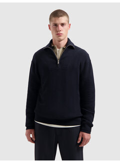 Pure Path Loose fit Half Zip Knitwear Dark Navy (25030806 - 57)