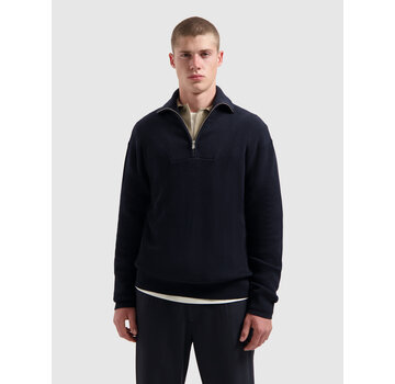 Pure Path Loose fit Half Zip Knitwear Dark Navy (25030806 - 57)