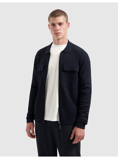 Pure Path Heavy Knit Full-zip Cardigan Dark Navy (25030817 - 57)