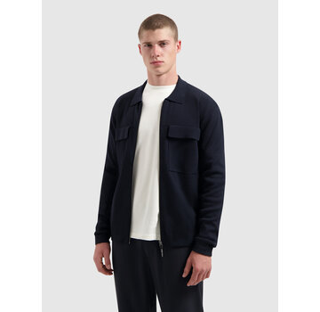 Pure Path Heavy Knit Full-zip Cardigan Dark Navy (25030817 - 57)