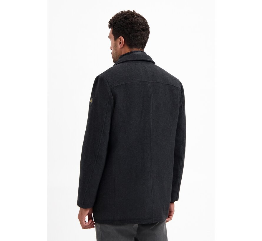Jacket Mid Long Fit Detachable Front With Wool Antra Melange (29630917 - 103)