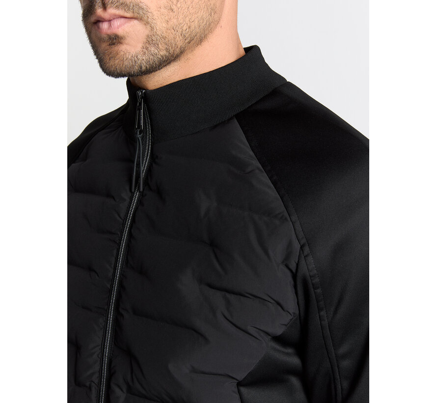 Jacket Short Fit Sealed Knitted Mix Black (29630810 - 020)