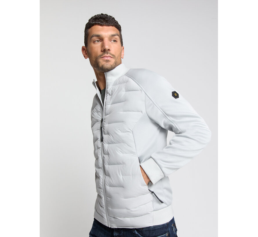 Jacket Short Fit Sealed Knitted Mix Chalk (29630810 - 017)