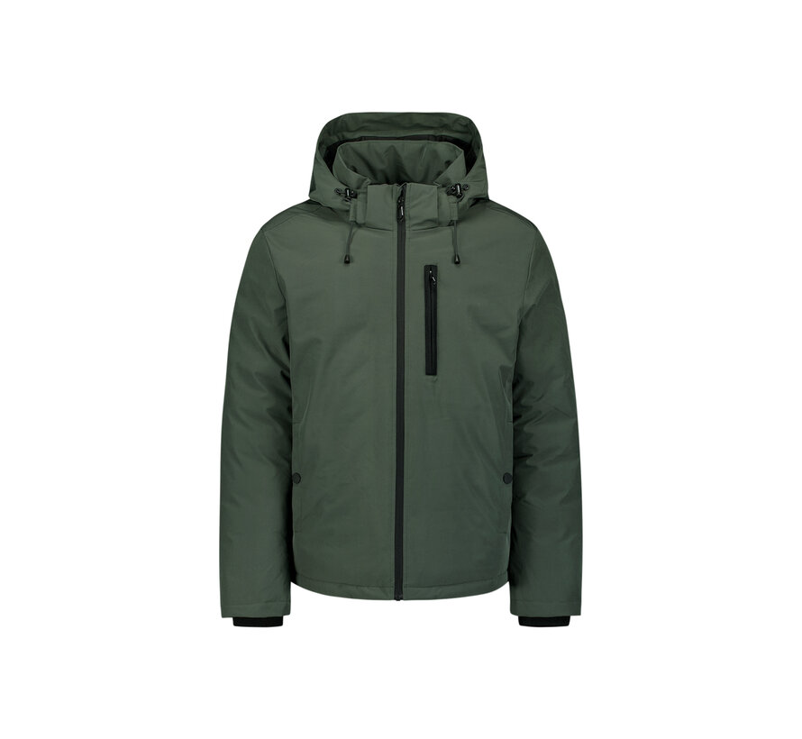 Jacket Short Fit Hooded Padded Dark Steel (29630804 - 124)