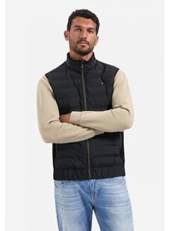 No Excess Bodywarmer Padded Sealed Mix With Knit Black (29630703 - 020)