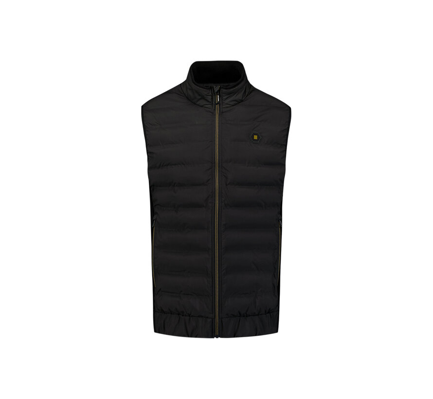 Bodywarmer Padded Sealed Mix With Knit Black (29630703 - 020)
