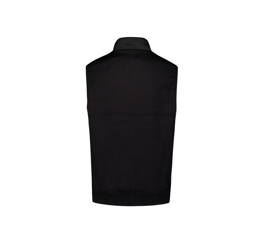 Bodywarmer Padded Sealed Mix With Knit Black (29630703 - 020)