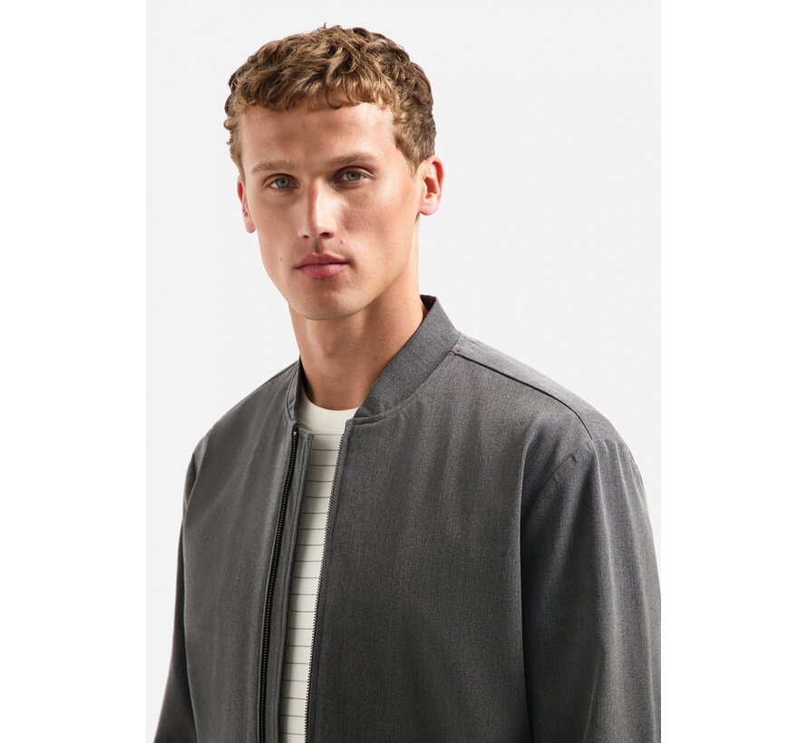 Jacket Shirt Bomber Melange Hybrid Grey Melange (29620822 - 102)