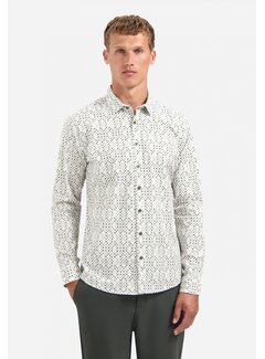 No Excess Shirt Stretch Allover Printed Dark Green (29450804 - 052)