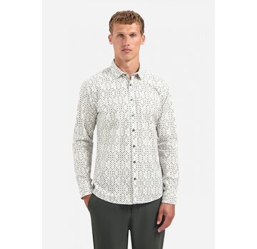 No Excess Shirt Stretch Allover Printed Dark Green (29450804 - 052)