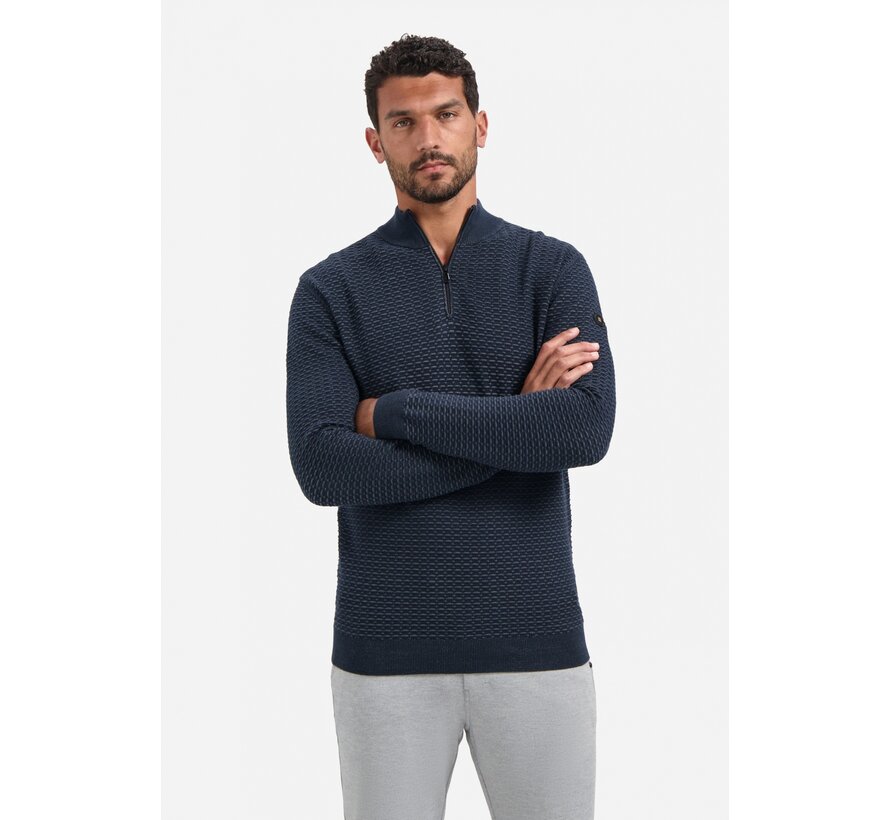 Pullover Half Zip Jacquard Plated Night (29230926 - 078)