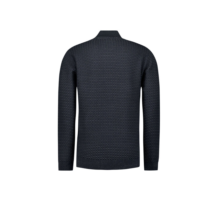 Pullover Half Zip Jacquard Plated Night (29230926 - 078)