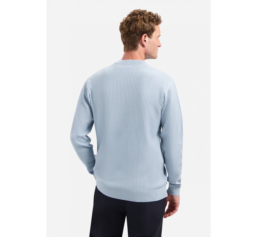 Pullover Crewneck Rib Dusty Blue (29230920 - 138)