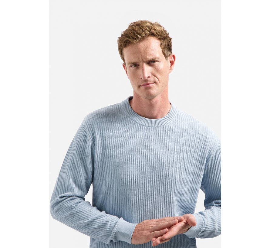 Pullover Crewneck Rib Dusty Blue (29230920 - 138)