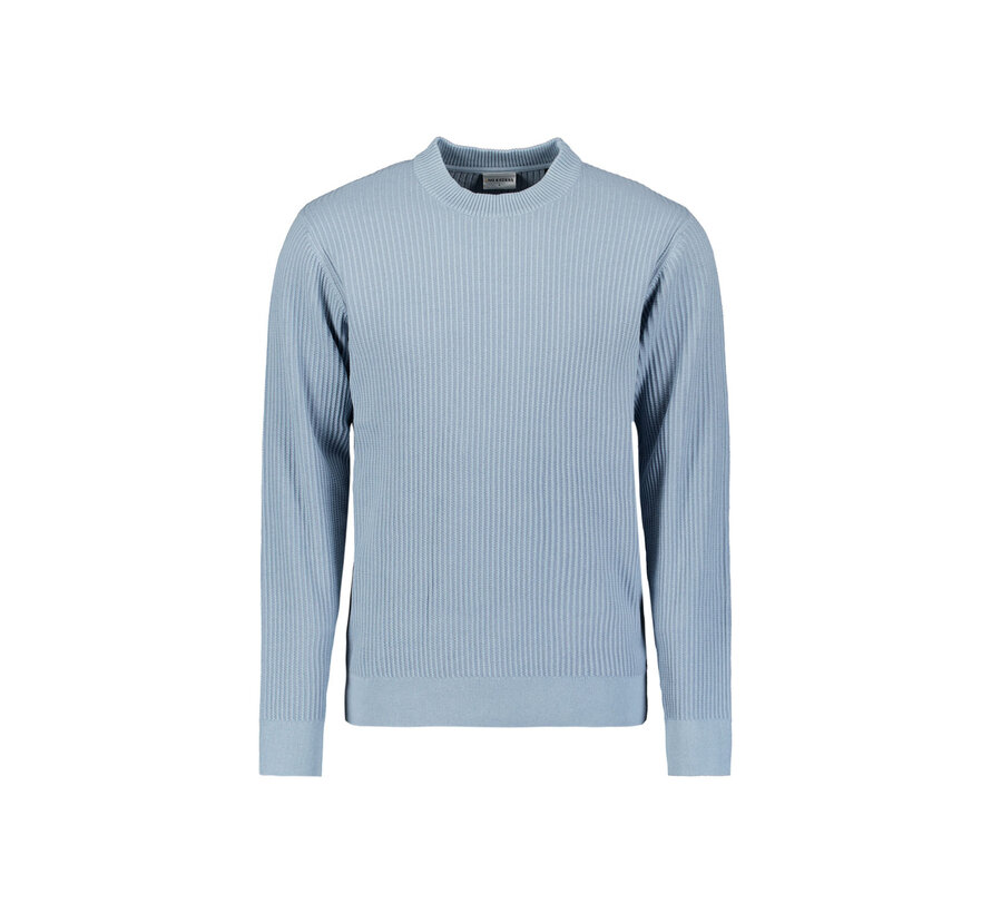 Pullover Crewneck Rib Dusty Blue (29230920 - 138)