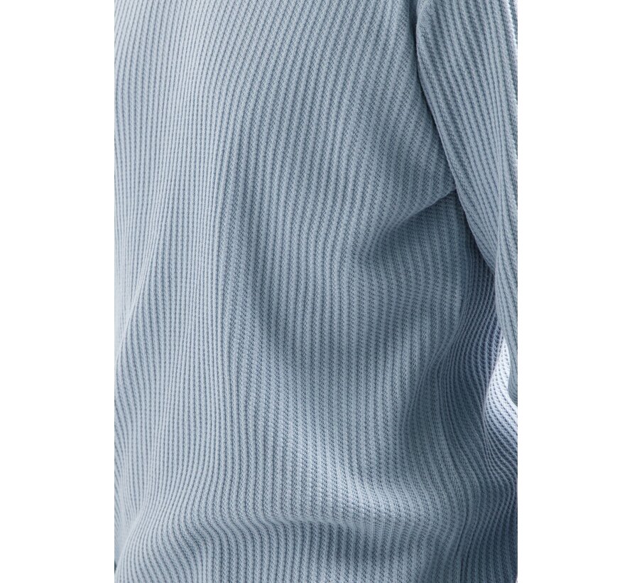 Pullover Crewneck Rib Dusty Blue (29230920 - 138)