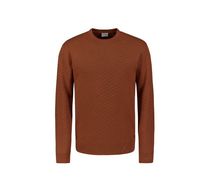 Pullover Crewneck Jacquard Solid Terra (29230916 - 141)