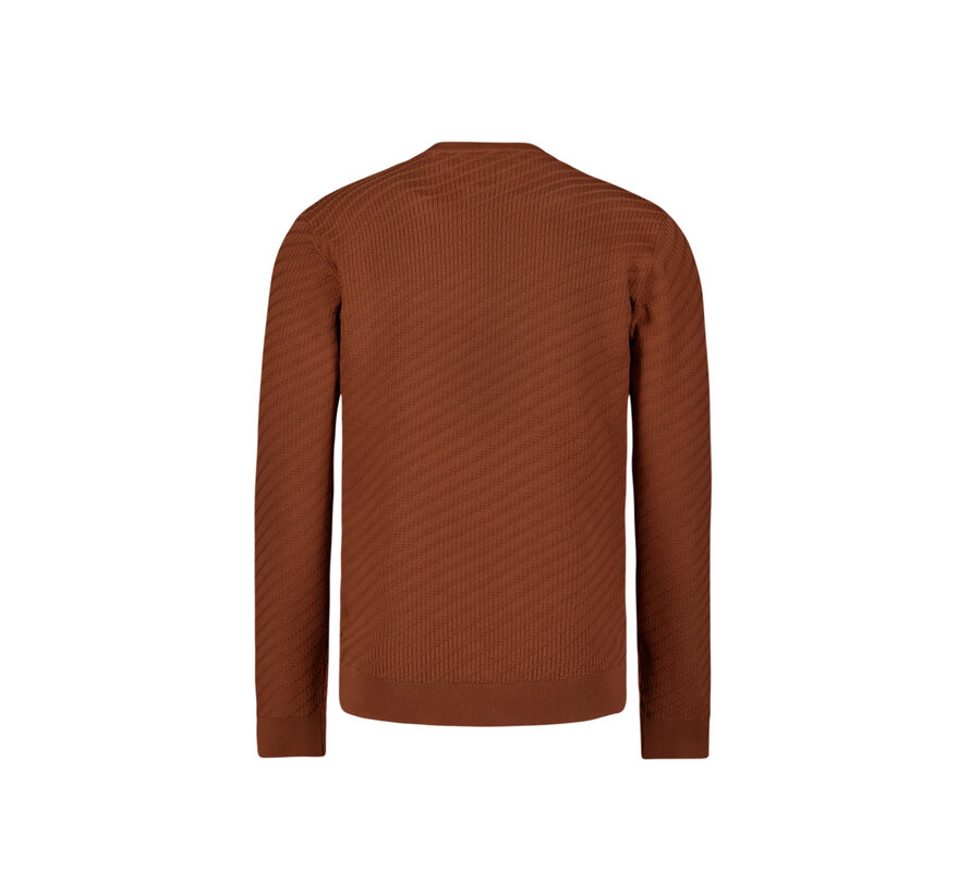 Pullover Crewneck Jacquard Solid Terra (29230916 - 141)