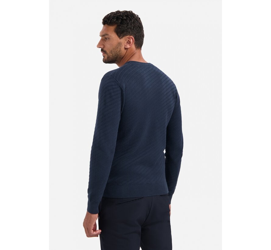Pullover Crewneck Jacquard Solid Night (29230916 - 078)