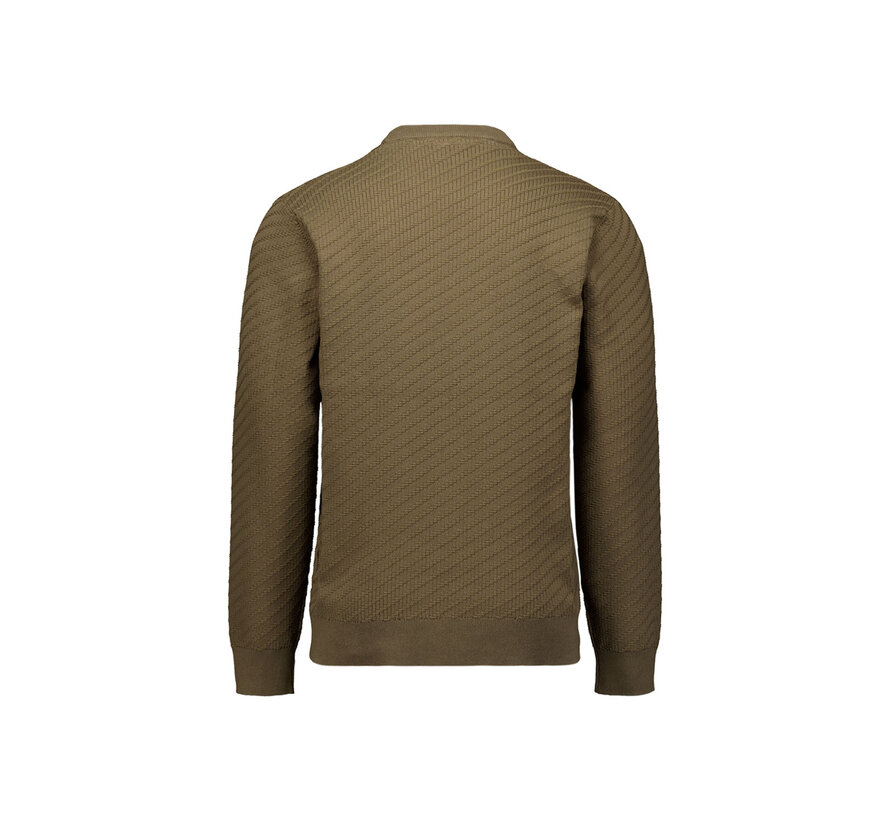 Pullover Crewneck Jacquard Solid Taupe (29230916 - 044)