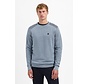 Pullover Crewneck Plated Structure Knit Dusty Blue (29230821 - 138)